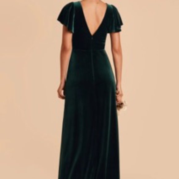 Birdy Grey Emerald Velvet Dress 1X (or maternity) - Picture 3 of 4